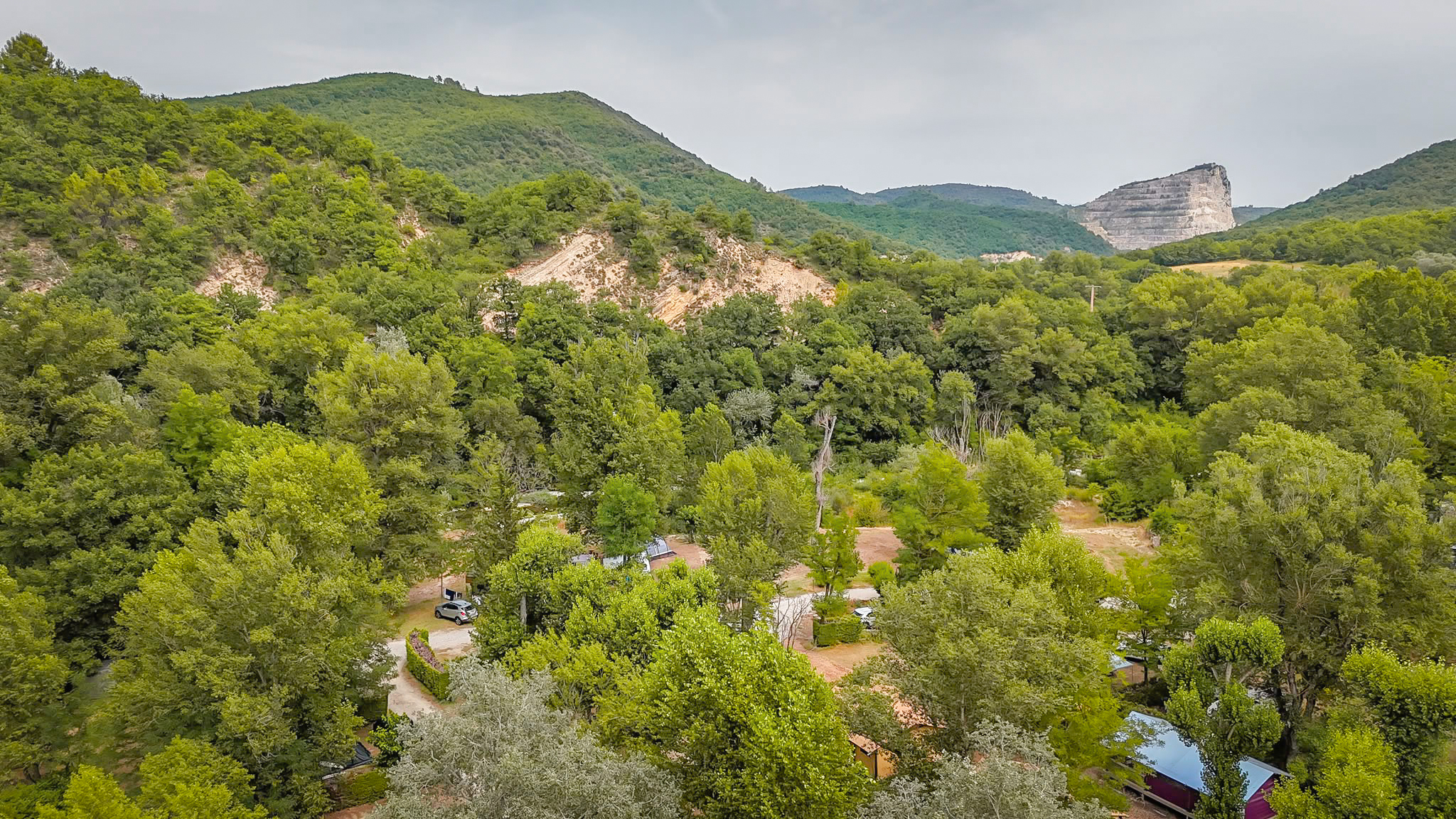 camping vue du ciel